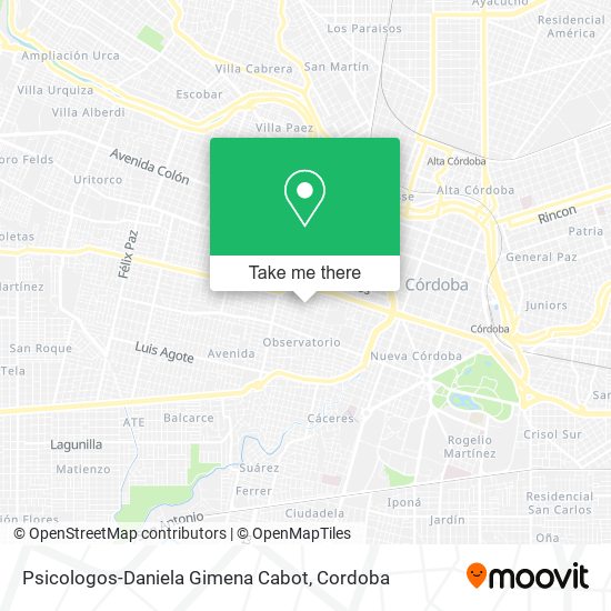 Psicologos-Daniela Gimena Cabot map