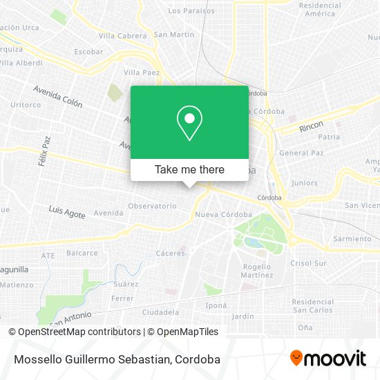 Mossello Guillermo Sebastian map