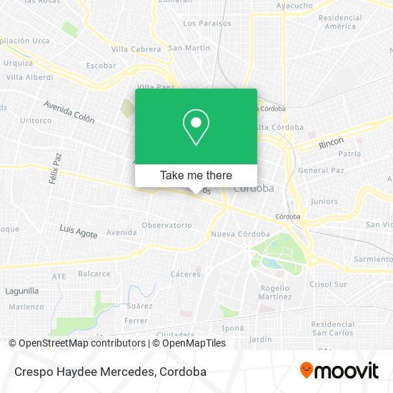 Crespo Haydee Mercedes map