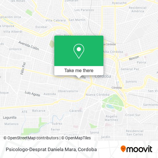 Psicologo-Desprat Daniela Mara map