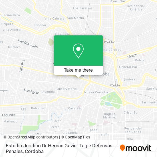 Estudio Juridico Dr Hernan Gavier Tagle Defensas Penales map