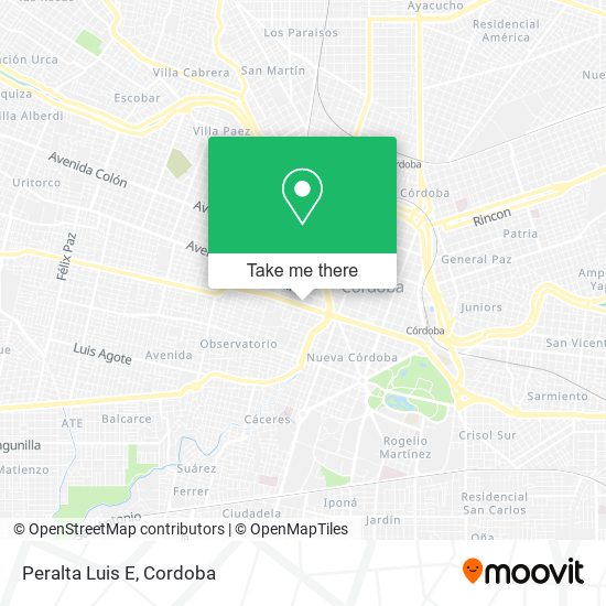 Mapa de Peralta Luis E