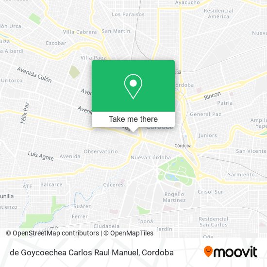 de Goycoechea Carlos Raul Manuel map