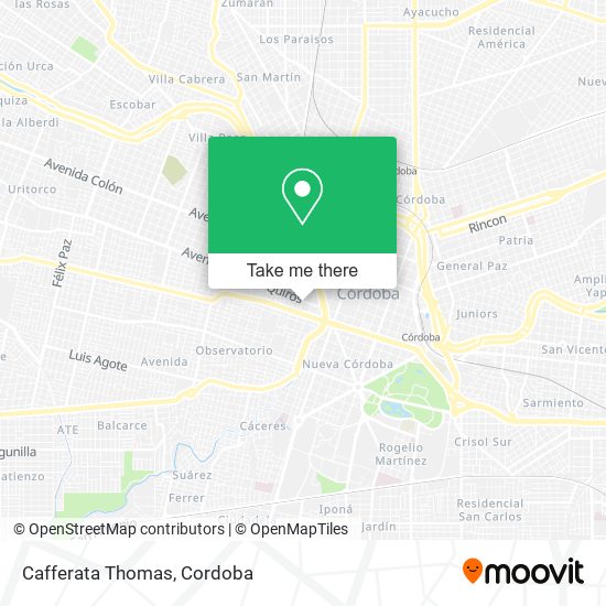 Mapa de Cafferata Thomas