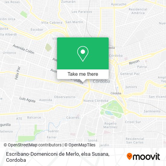 Escribano-Domeniconi de Merlo, elsa Susana map