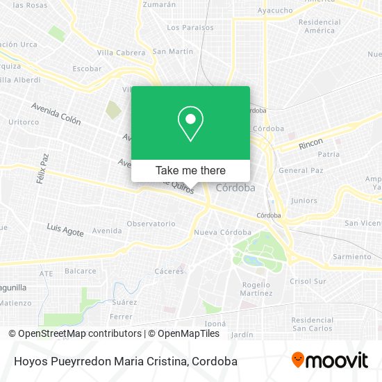 Hoyos Pueyrredon Maria Cristina map