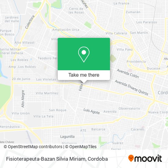 Fisioterapeuta-Bazan Silvia Miriam map
