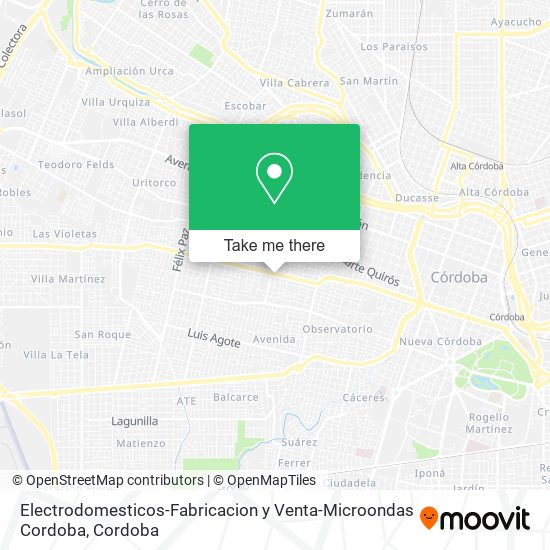 Electrodomesticos-Fabricacion y Venta-Microondas Cordoba map