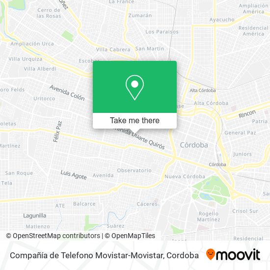 Compañía de Telefono Movistar-Movistar map