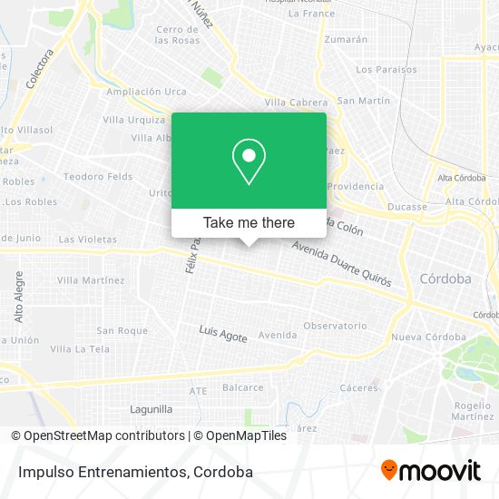 Impulso Entrenamientos map