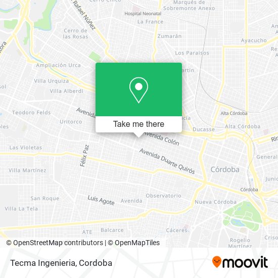Mapa de Tecma Ingenieria