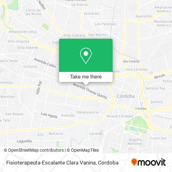 Mapa de Fisioterapeuta-Escalante Clara Vanina