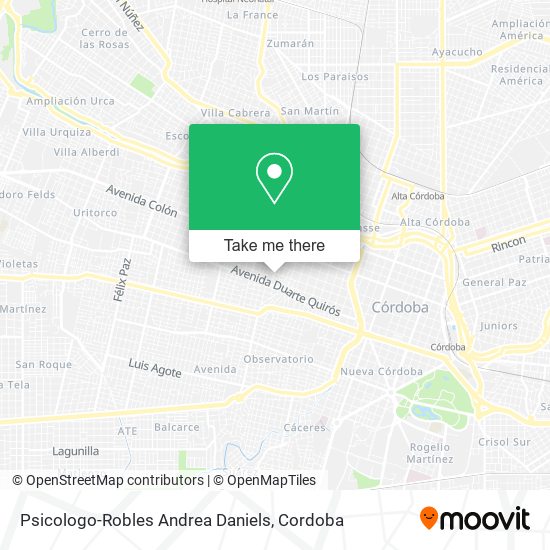 Psicologo-Robles Andrea Daniels map