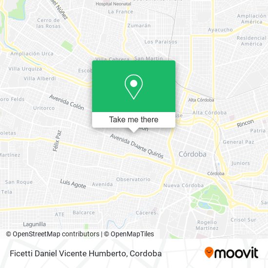Mapa de Ficetti Daniel Vicente Humberto