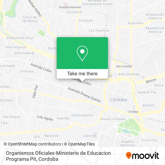 Organismos Oficiales-Ministerio de Educacion Programa Pit map