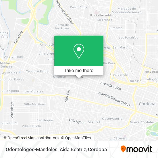 Odontologos-Mandolesi Aida Beatriz map