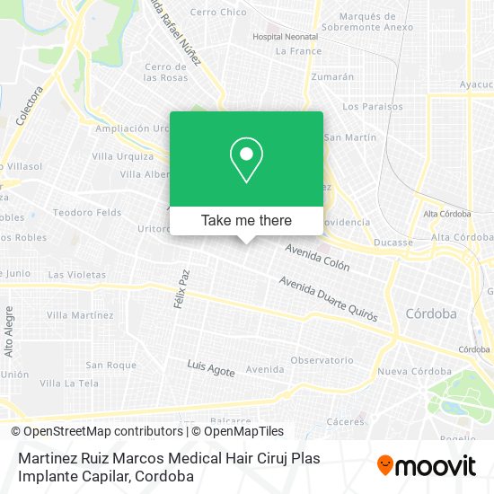 Mapa de Martinez Ruiz Marcos Medical Hair Ciruj Plas Implante Capilar