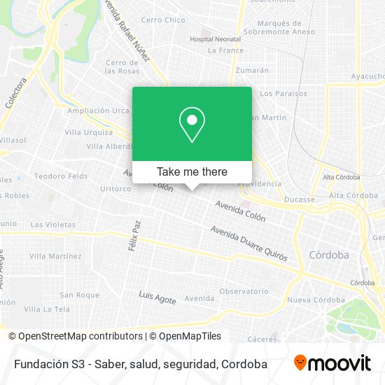 Fundación S3 - Saber, salud, seguridad map