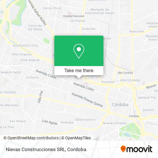 Mapa de Nievas Construcciones SRL