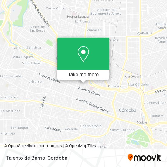 Talento de Barrio map