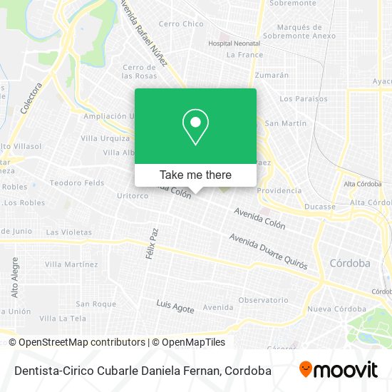 Mapa de Dentista-Cirico Cubarle Daniela Fernan