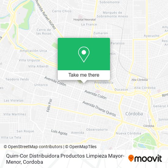 Quim-Cor Distribuidora Productos Limpieza Mayor-Menor map