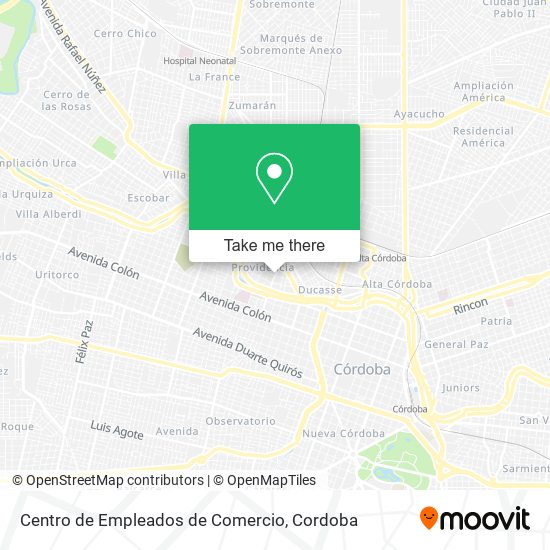 Centro de Empleados de Comercio map