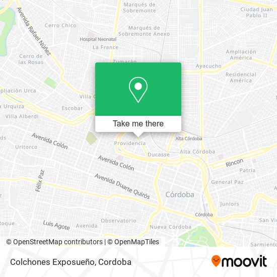 Colchones Exposueño map