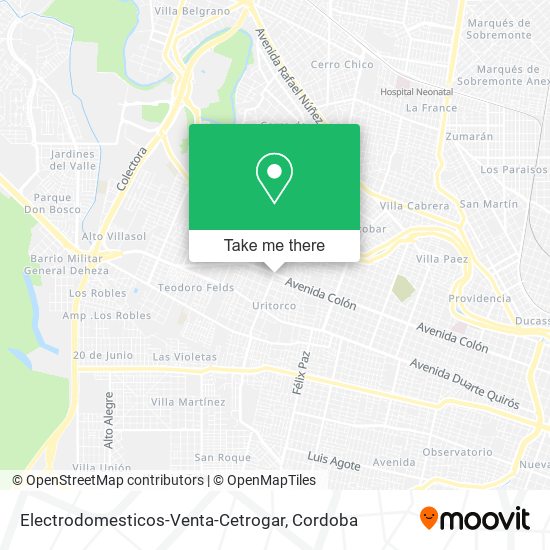 Electrodomesticos-Venta-Cetrogar map