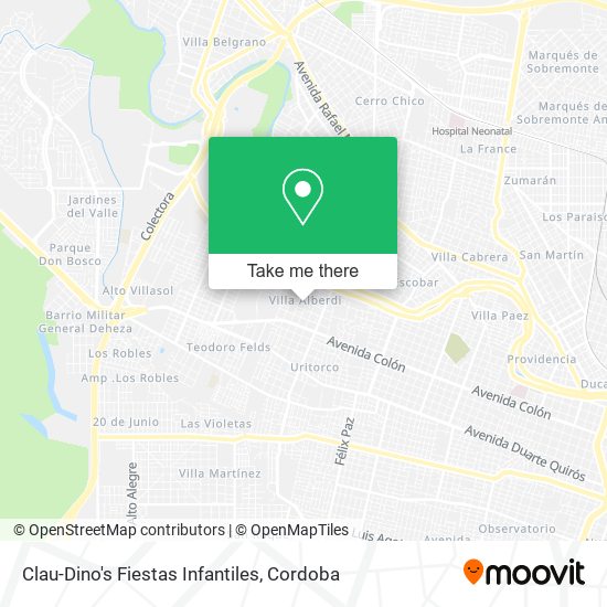 Clau-Dino's Fiestas Infantiles map