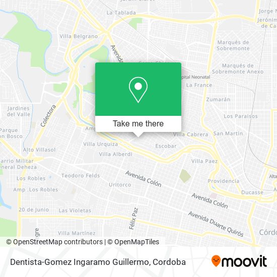 Dentista-Gomez Ingaramo Guillermo map