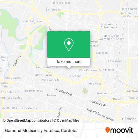 Gamond Medicina y Estética map