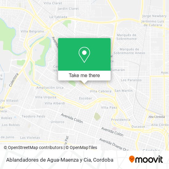 Ablandadores de Agua-Maenza y Cia map
