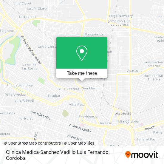 Clinica Medica-Sanchez Vadillo Luis Fernando map