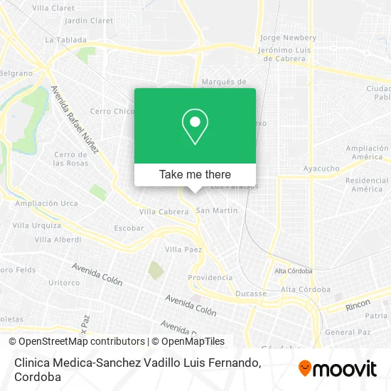 Clinica Medica-Sanchez Vadillo Luis Fernando map