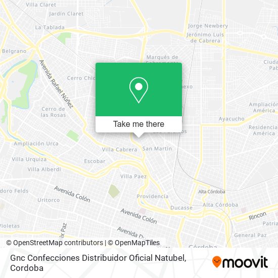 Mapa de Gnc Confecciones Distribuidor Oficial Natubel