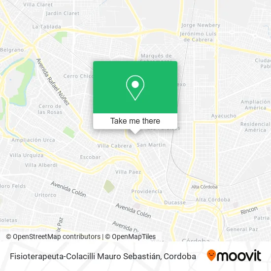 Fisioterapeuta-Colacilli Mauro Sebastián map