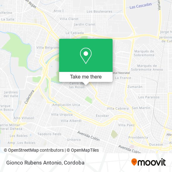Gionco Rubens Antonio map