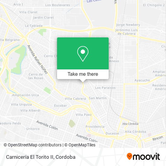 Carnicería El Torito II map