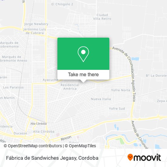 Mapa de Fábrica de Sandwiches Jegasy