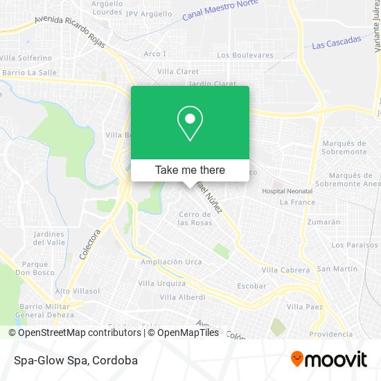 Mapa de Spa-Glow Spa