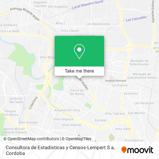 Consultora de Estadisticas y Censos-Lempert S a map