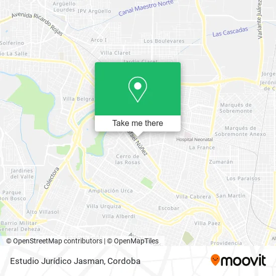 Estudio Jurídico Jasman map