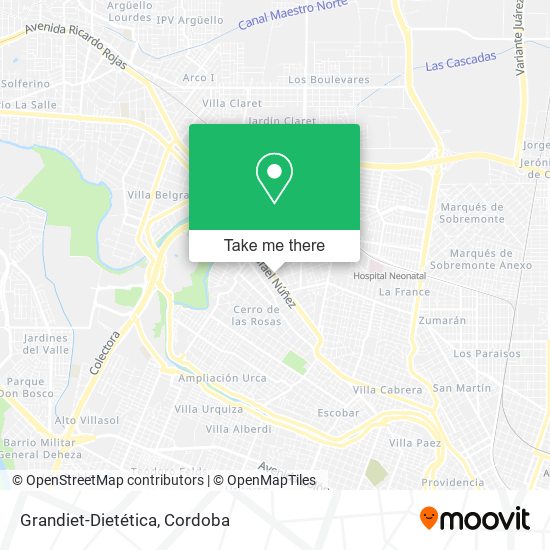 Grandiet-Dietética map