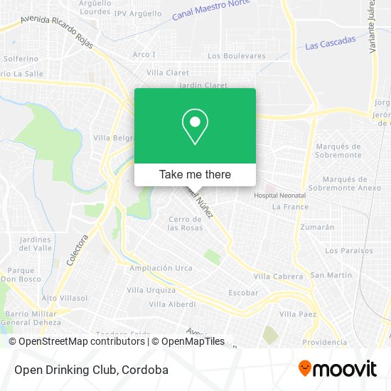 Mapa de Open Drinking Club