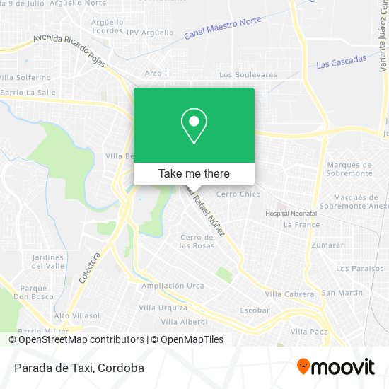 Parada de Taxi map