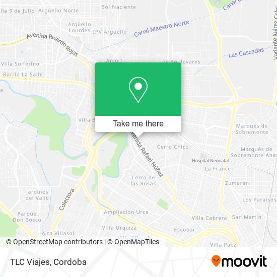 Mapa de TLC Viajes