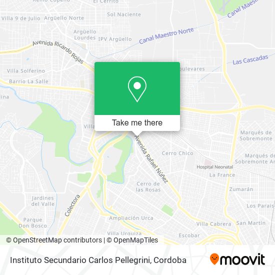 Mapa de Instituto Secundario Carlos Pellegrini