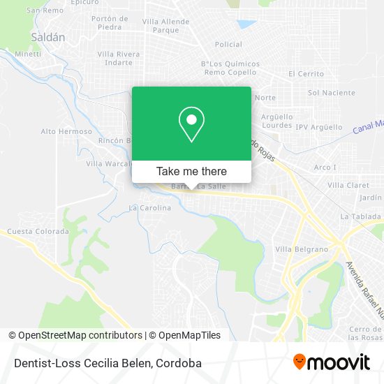 Dentist-Loss Cecilia Belen map