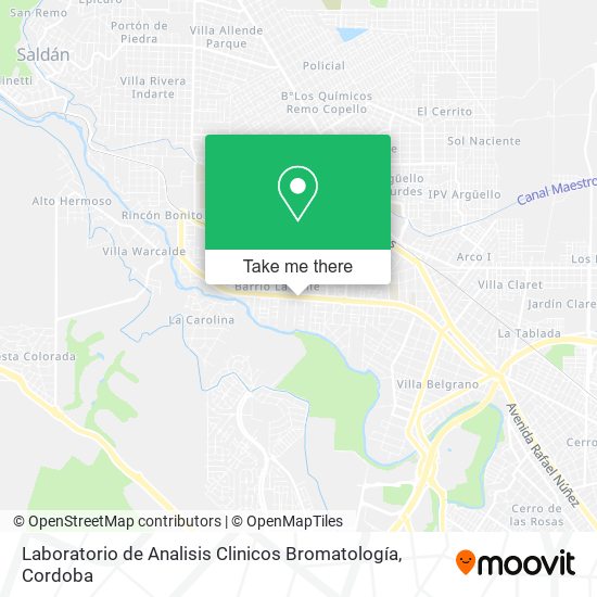 Laboratorio de Analisis Clinicos Bromatología map